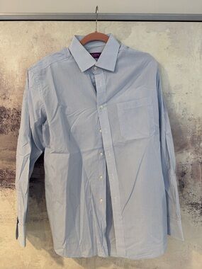 Acquaviva Classic Blue Stripe Men’s Dress Shirt